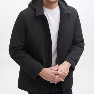 Cole Haan Signature Hooded Rain Jacket - Black Men’s XL